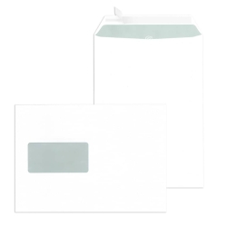 Versandtaschen C5, mit Fenster, haftklebend, 90 g/qm,...