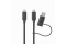 Alogic USB C Kabel Typ C -C USB +A Adapter M/M 1,2m, sw