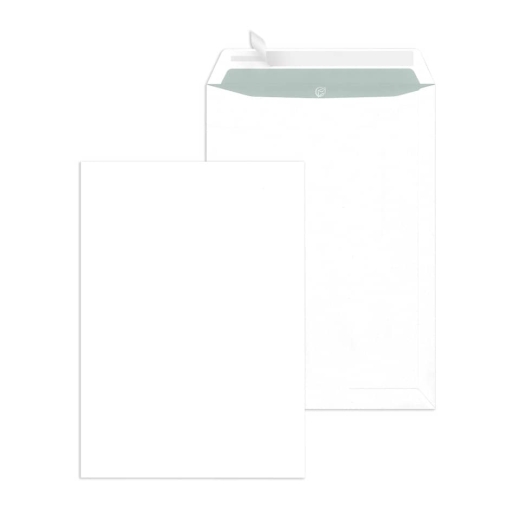 Versandtaschen B4, ohne Fenster, haftklebend, 120 g/qm, weiß, 250 Stück