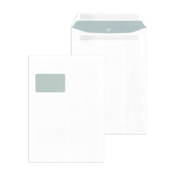 Versandtaschen C4 , mit Fenster, selbstklebend, 90 g/qm,...