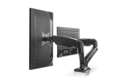 MANHATTAN 2-fach Monitorhalterung Gasdruck Aluminium