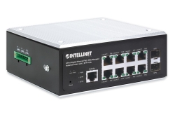 INTELLINET 8-Port Gb PoE+ Web-Managed Industrie-Switch 2xSFP