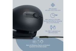 R-Go Maus Twister ergonomisch beidhändig USB u. Bluetooth sw