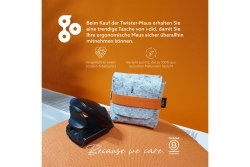 R-Go Maus Twister ergonomisch beidhändig USB u. Bluetooth sw