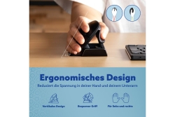 R-Go Maus Twister ergonomisch beidhändig USB u. Bluetooth sw