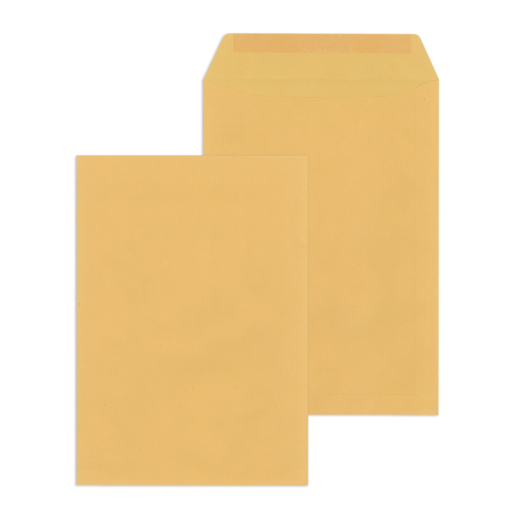 Versandtaschen Recycling - E4, ohne Fenster, gummiert, 130 g/qm, braun, 250 Stück