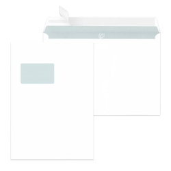 Versandtaschen C4, mit Fenster, haftklebend, 100 g/qm,...