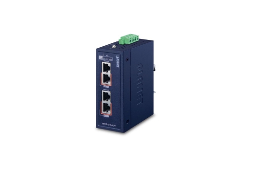 PLANET Industrial 2-Port GE 802.3bt PoE++ Injector Hub (12V)
