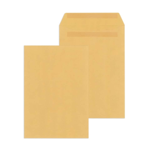 Versandtaschen Recycling - C4 , ohne Fenster, selbstklebend, 110 g/qm, braun, 250 Stück