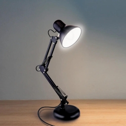 RealPower Retro Schreibtischlampe SL-70,schwarz Metall
