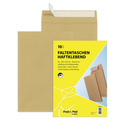 Faltentaschen Recycling - B4, ohne Fenster, 20 mm-Falte,...