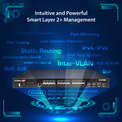 EDIMAX Switch 24 Gigabit SFP-Ports + 4 10GbE SFP+-Ports