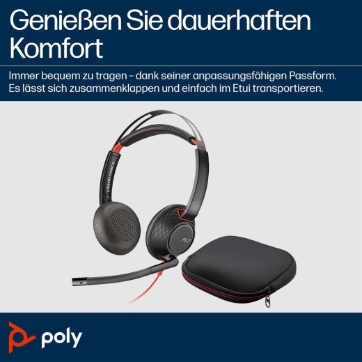 Poly Blackwire 5220 Stereo Teams USB-C/A/3,5mm