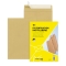 Faltentaschen Recycling - C4, ohne Fenster, 40 mm-Falte, Klotzboden, haftkebend, 125 g/qm, braun, 10 Stück