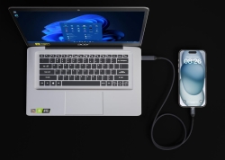 smrter SPEEDY 100 Daten-& Ladekabel 100W PD, USB-C, 200cm BK retail