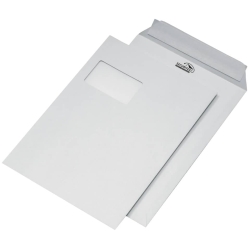 Versandtasche C4 - mit Fenster, 130 g/qm, haftklebend,...