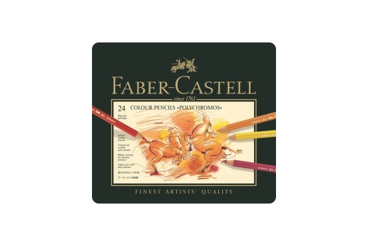 FABER-CASTELL Farbstift Polychromos 24er Metalletui