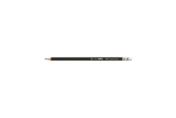 FABER-CASTELL Bleistift 1112 mit Gummitip HB