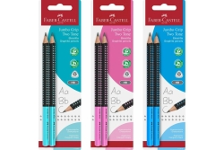 FABER-CASTELL Bleistift Jumbo Grip Two Tone 2xBS BK