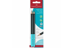 FABER-CASTELL Bleistift Jumbo Grip Two Tone 2xBS BK