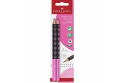 FABER-CASTELL Bleistift Jumbo Grip Two Tone 2xBS BK