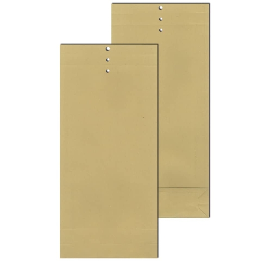 Musterbeutel 140x345x50 mm, 120 g/qm, braun, 250 Stück