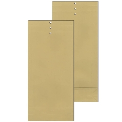 Musterbeutel 140x345x50 mm, 120 g/qm, braun, 250 Stück