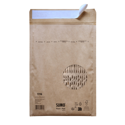 Papierpolstertasche G - 225 x 340 mm, braun