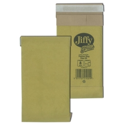 Papierpolstertasche Größe 00 - 120 x 229mm, braun