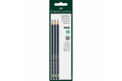 FABER-CASTELL Bleistift Goldfaber B 3x BK
