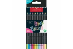 FABER-CASTELL Buntstifte Black Edition Neon + Pastell