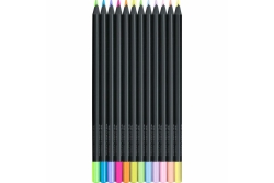 FABER-CASTELL Buntstifte Black Edition Neon + Pastell