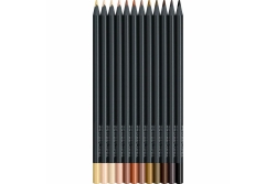 FABER-CASTELL Buntstifte Black Edition Skin Tones 12er