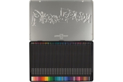 FABER-CASTELL Buntstifte Black Edition 36er Metalletui