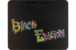 FABER-CASTELL Buntstifte Black Edition 100er Metalletui