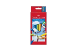 FABER-CASTELL Buntstift Dreikant Jumbo 10er Kartonetui