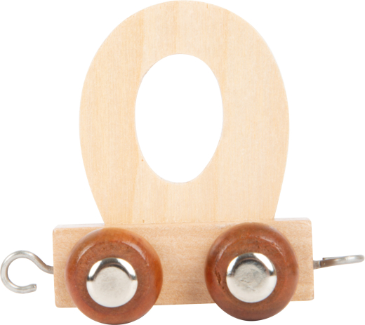 Buchstabenzug Holz O