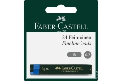 FABER-CASTELL Feinmine Super-Polymer 0,7mm B 2x BK