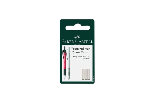 FABER-CASTELL Ersatzradierer Druckbleistift Grip Matic BK