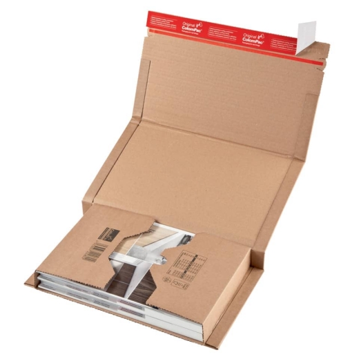 Klassische Versandverpackung zum Wickeln 147x126x55 mm (für CDs), braun