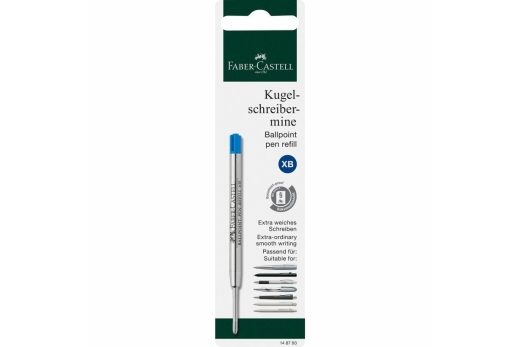 FABER-CASTELL Kugelschreibermine blau XB in BK 5 Stk.