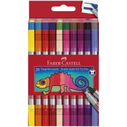 FABER-CASTELL Doppelfasermaler 20er Etui