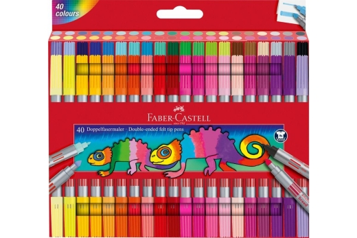FABER-CASTELL Doppelfasermaler 40er Etui