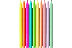 FABER-CASTELL Grip Filzstift Neon + Pastell 10er Etui