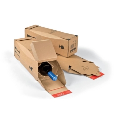 Flaschenkarton mit Selbstklebeverschluss - für 1...
