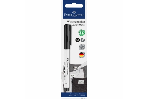 FABER-CASTELL Wäschemarker schwarz auf Blisterkarte
