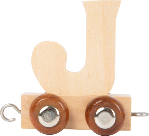 Buchstabenzug Holz J