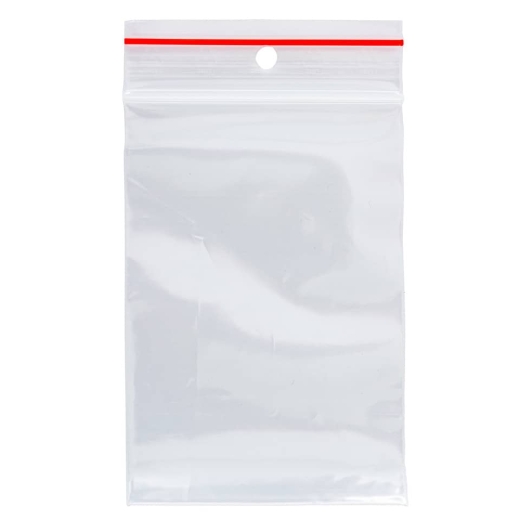 Druckbandbeutel - 70x100mm, transparent, 100 Stück