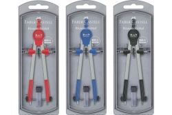 FABER-CASTELL Zirkel Riesenteilzirkel farbig sort.