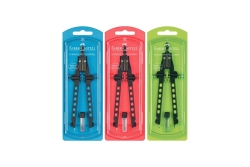 FABER-CASTELL Zirkel Schnellverstell. Factory Neon